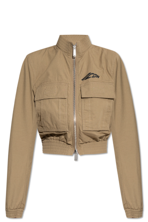 Beige Jacket with Stand Collar Bottega Veneta - Vitkac AS